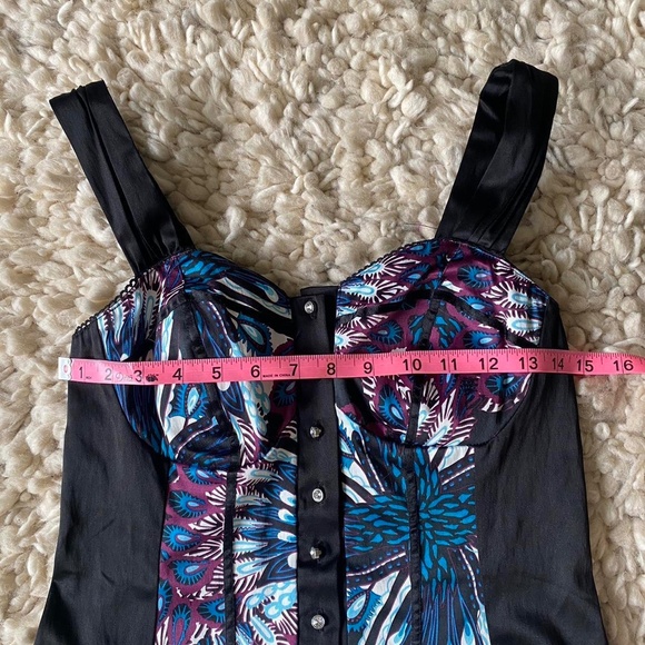 y2k floral corset top 🖤 - Picture 8 of 8